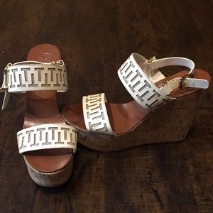 Tory Burch unworn wedges size 10/11! Make an offer
